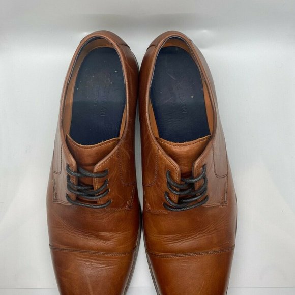 Cole Haan Mens Lenox Hill Cap Dress Shoe- Brown,11